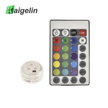 

1pc IP68 Waterproof Multi Color Remote Control Submersible LED Underwater Light for Fish Tank Pond Swimming Pool Festival Party