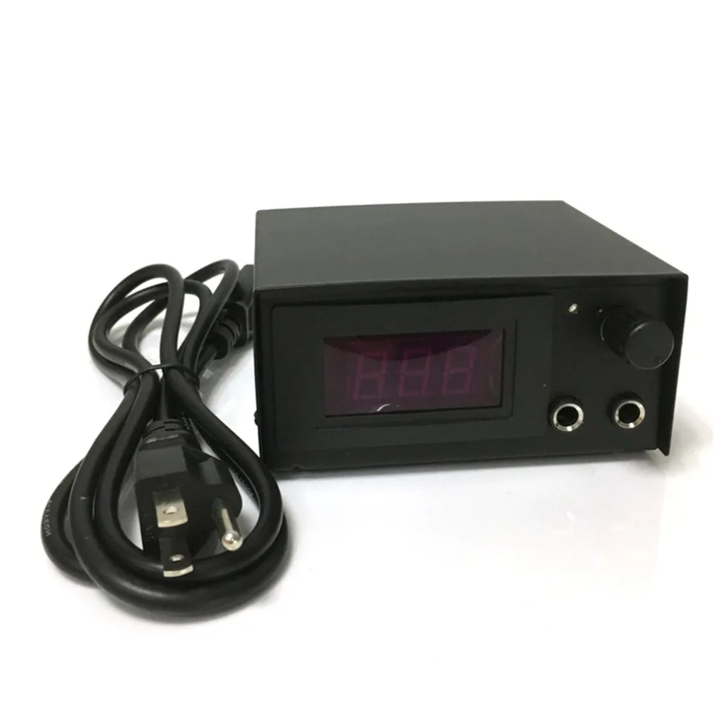 

Flat 3-digit LCD Display Tattoo Machine Power Supply Tattoo Machine Power Needles Supply Cord Beginner Kit Body Beauty Tool