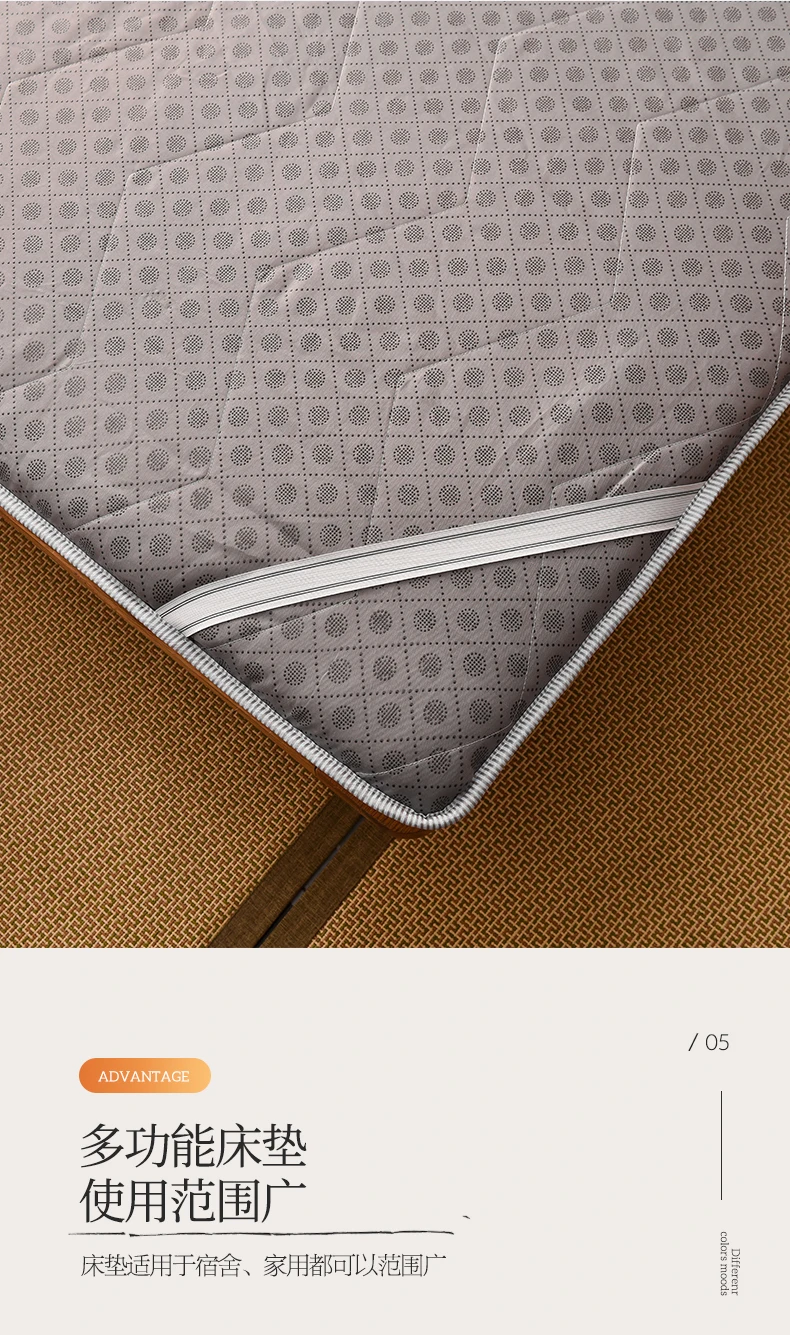 Description Picture 6 of itemNon-slip padded mattress soft cushion folding floor sleeping mat lazy bed floor bunk household mat moisture-proof mat