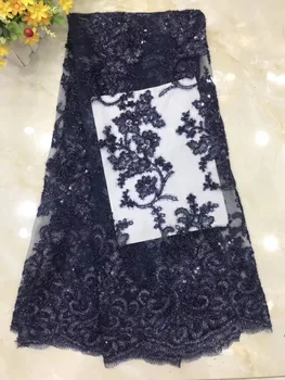 

NIAI African Lace Fabric Blue French Lace Fabric 2019 High Quality Lace Nigerian Lace Fabric Material For Bridal Dress