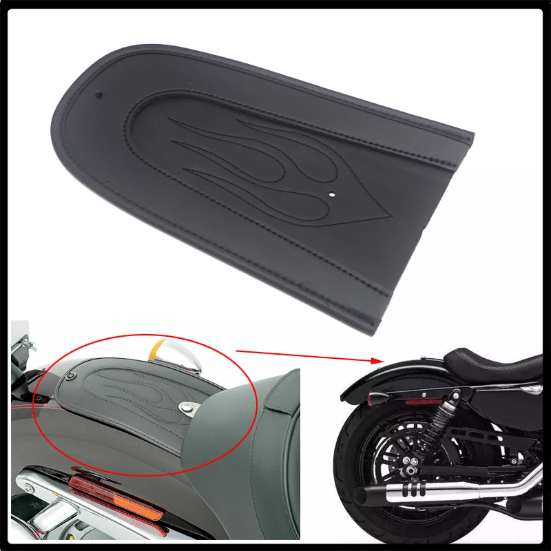 Нагрудник для заднего крыла мотоцикла черный кожаный нагрудник Sportster XL 1200 883 XL1200