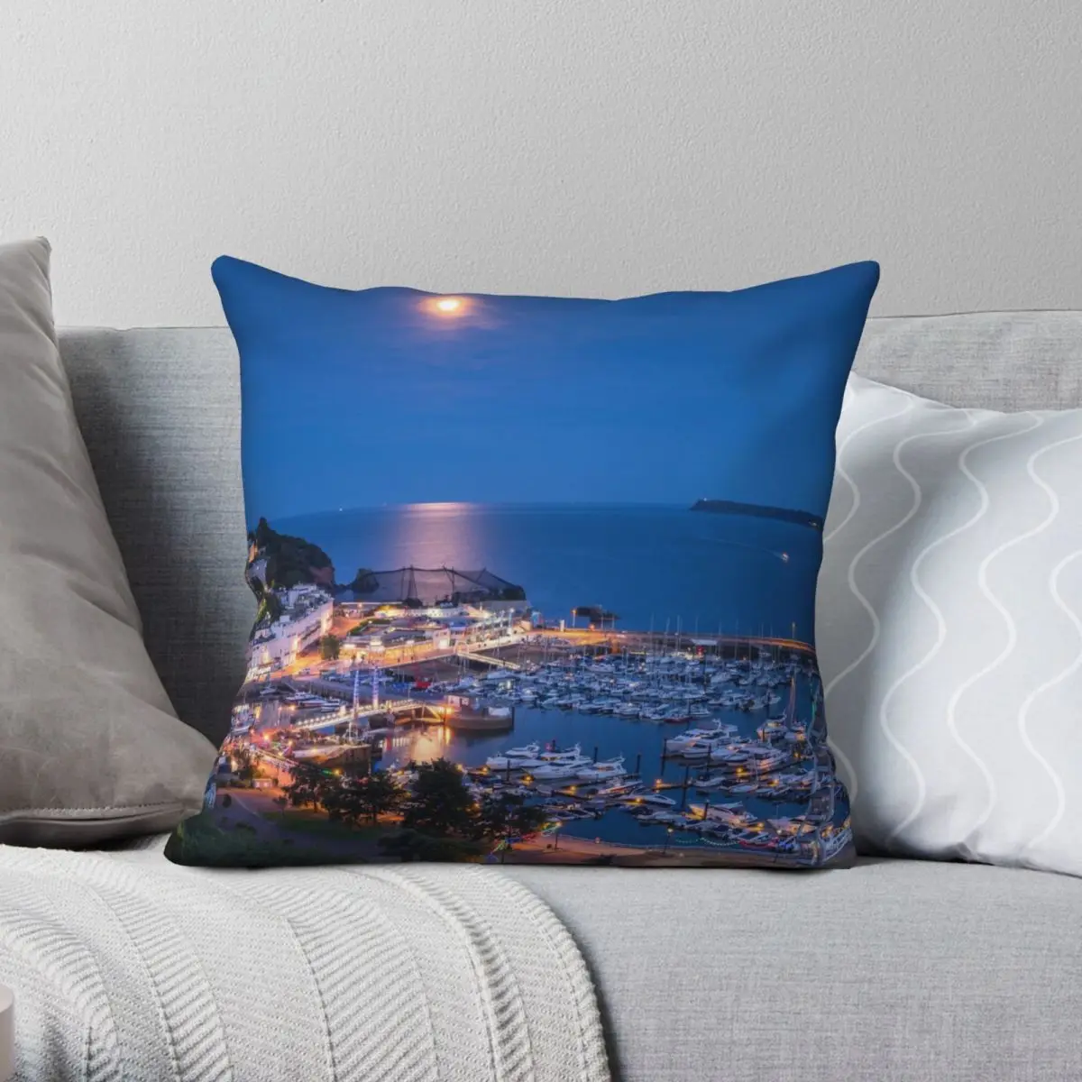 

Наволочка торквей гавань, полиэстер, лен, бархатный узор, Декоративная Подушка на молнии, оформление детской комнаты, подушка