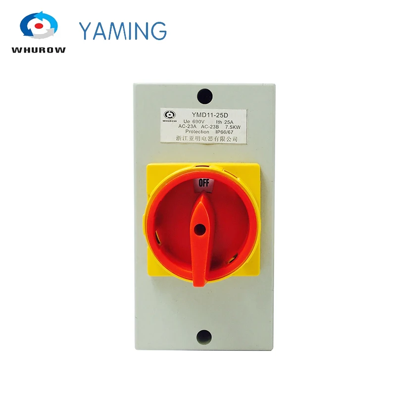 YMD11 25D 4P IP66 переключатель изолятора с защитной крышкой водонепроницаемые