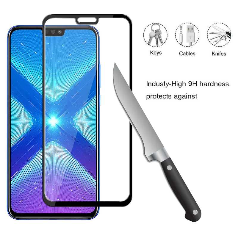 Honor 8X закаленное стекло для huawei Honor8x Honer 7X защитная пленка Honor7x Xonor 9X Защитная пленка для экрана Huawey X8 X7 Hono 8 7 9 X Броня