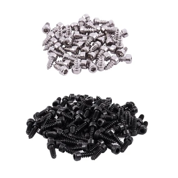 

100 Pcs m x 10mm Thread Hexagon Head Self Tapping Screws Black & 50Pcs M2.5X6mm Hex Drive Head Cap Self Tapping Drilling Screw