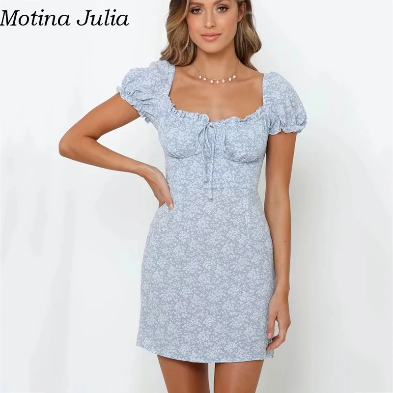 Motina Julia Элегантное шифоновое пляжное платье с рюшами и для женщин Повседневная
