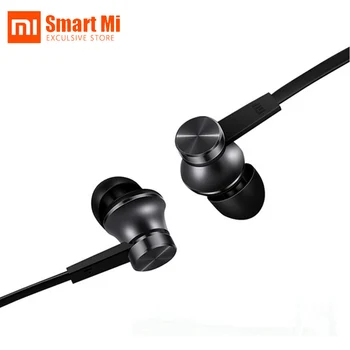

100% Xiaomi Piston Earphones Basic In-Ear With Microphone Mic Built In Handsfree Wired Control 1.25m Cord For Redmi Smartphone