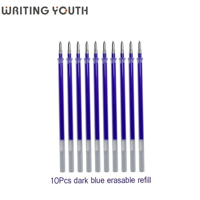 10 Dark Blue refills 8 шт./компл. 0,5 мм стираемая ручка волшебный писать нейтральный ручка гелевая Pilot - Цвет: 10 Dark Blue refills