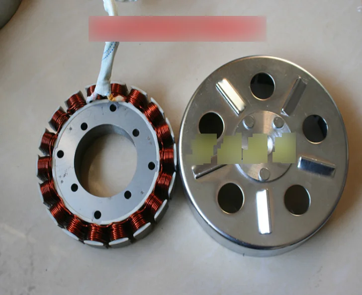 Range extender generator stator, rotor, 18 poles , 3KW, 5KW pure copper coil, 48v60v72V general