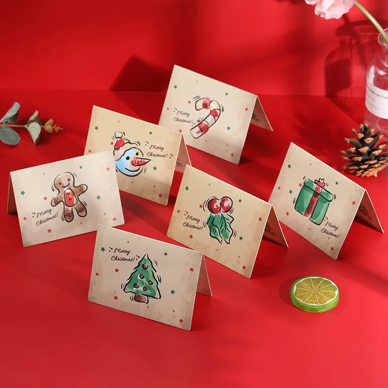 

Blessing Greeting Card Christmas Day Gift Card Postcard Small Fresh Card Half Fold Birthday Commemorative Thanksgiving Card
