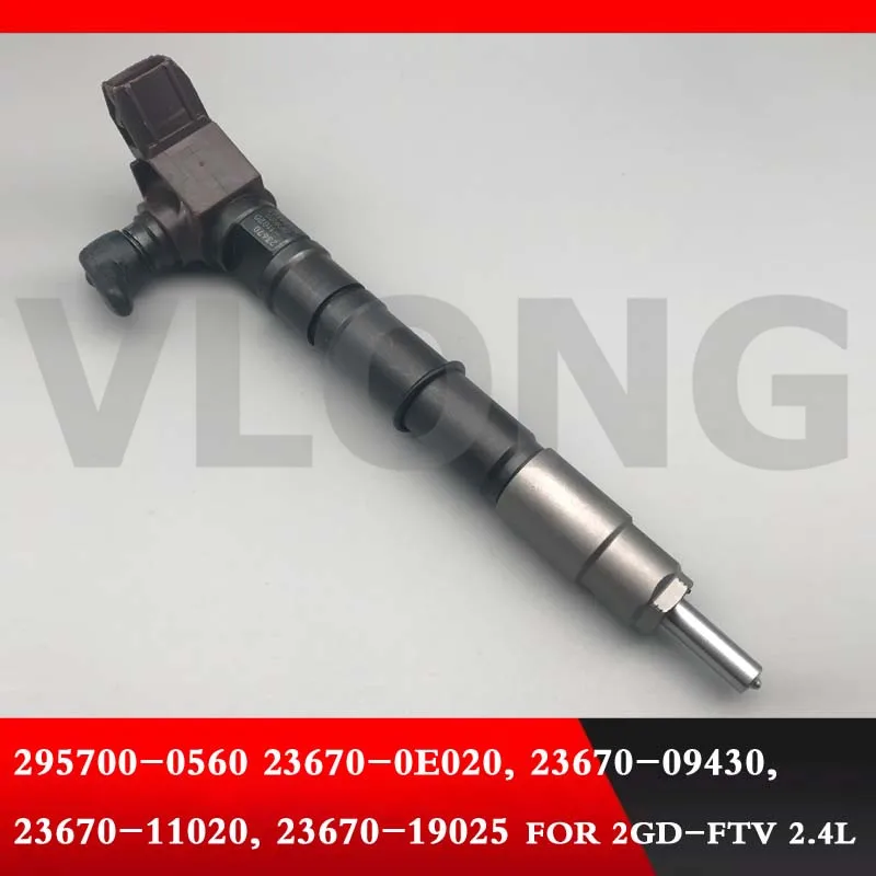 Дизельное топливо инжектор 295700-0560 для 2GD-FTV 2.4L 23670-0E020, 23670-09430, 23670-11020, 23670-19025