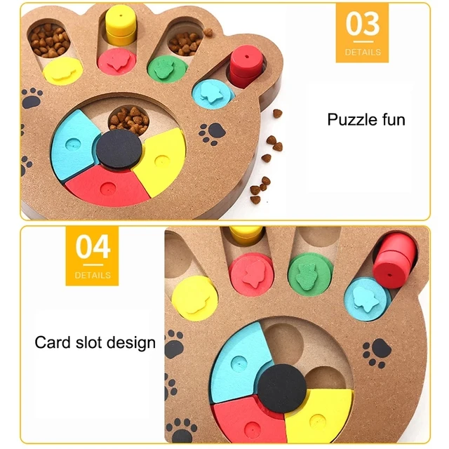 Dog Puzzle Toys Increase IQ Interactive Slow Dispensing Feeder Pet Cat Puppy Training Games FeedingFeeding Food Intelligence Toy 4