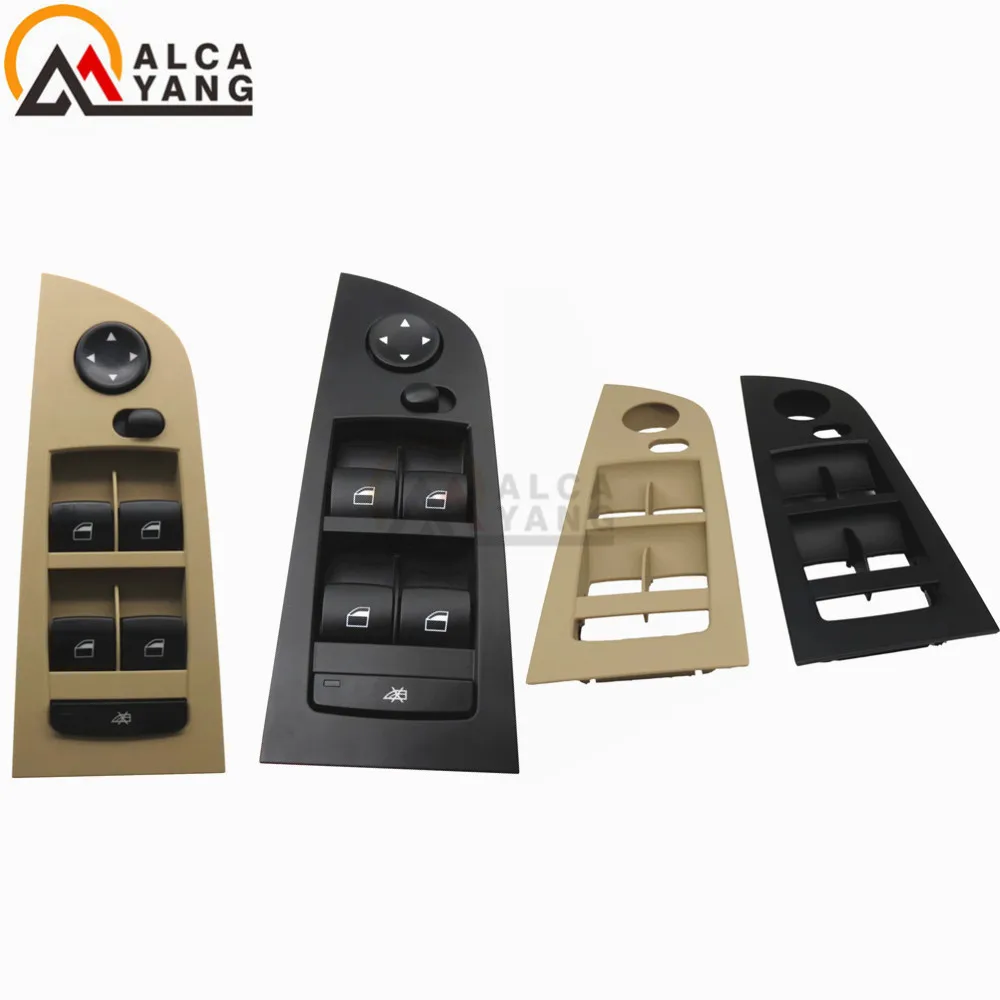 Online Para BMW E90 E91 325i 328i 330i 316, 318, 320, 325, 330, 323 controlador maestro espejo de ventana de botón interruptor 61319217331 de 329 sin plegable
