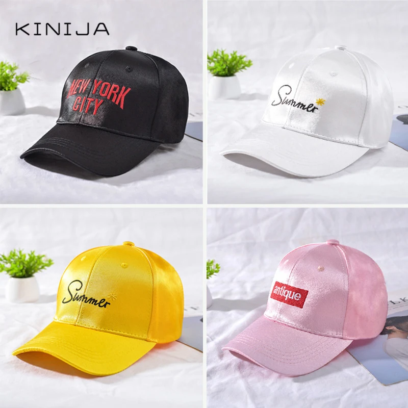 Мужская и Женская Бейсболка с закругленными полями вышитыми буквами Уличная