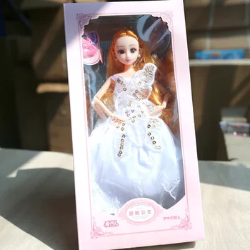 

1/6 30cm New Princess Dress BJD Dolls for Girls Toys Birthday Party Gift DIY Plastic Fashion Doll