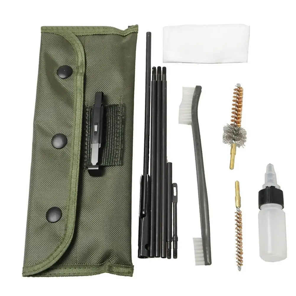 10Pcs a.22cal 5.56mm Gun Cleaning Kit Universal Butt Stock Cleaning Kits Nylon Brush Tools Kit