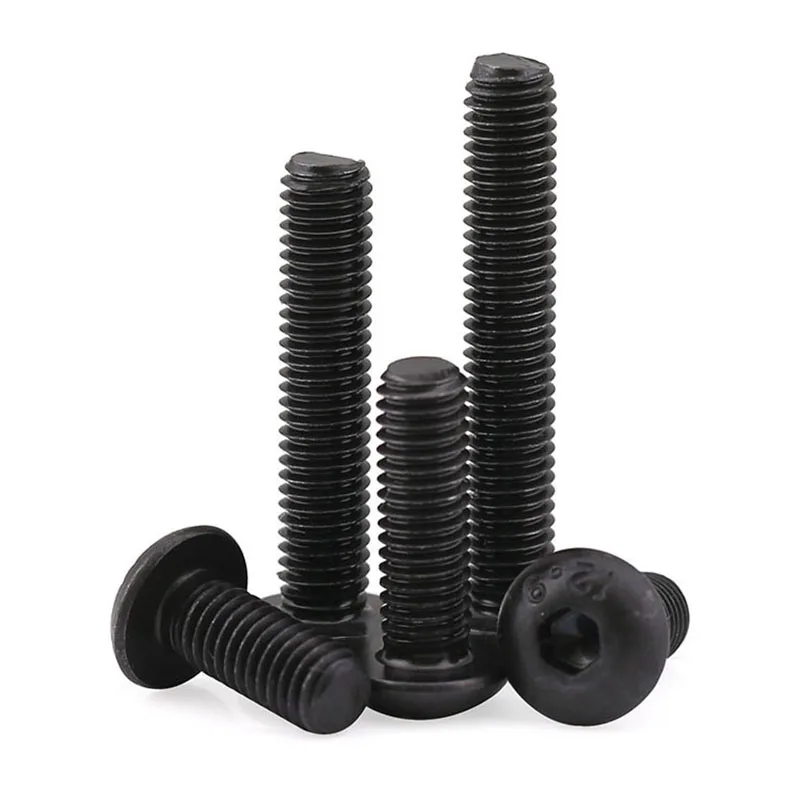 

Black Button Head Hex Socket Cap Screw 12.9 Grade Hexagon Round Screws ISO7380 M3 M4 M5 M6 M8