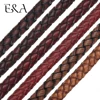 6mm Round Genuine Braided Leather Rope String Uninterrupted Cord Men Bracelet Jewelry Craft Making DIY Findings Accessories ► Photo 1/6