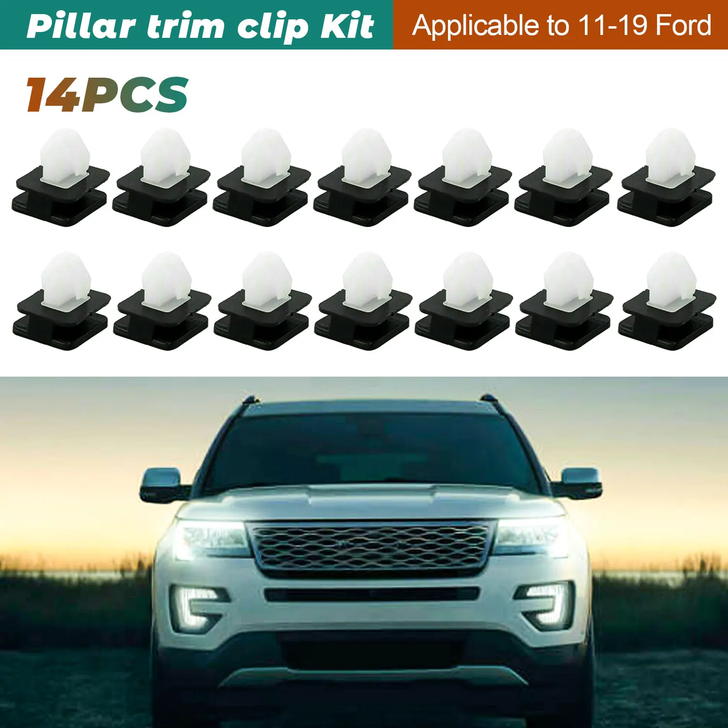 A Pillar Trim Front Windshield Molding Clips For Ford Explorer 2011