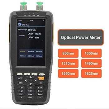 

TM70B PON Power Meter, 10MW Visual Fault Locator Fiber Optical Power Meter, 3 in 1 Tester for PON Network