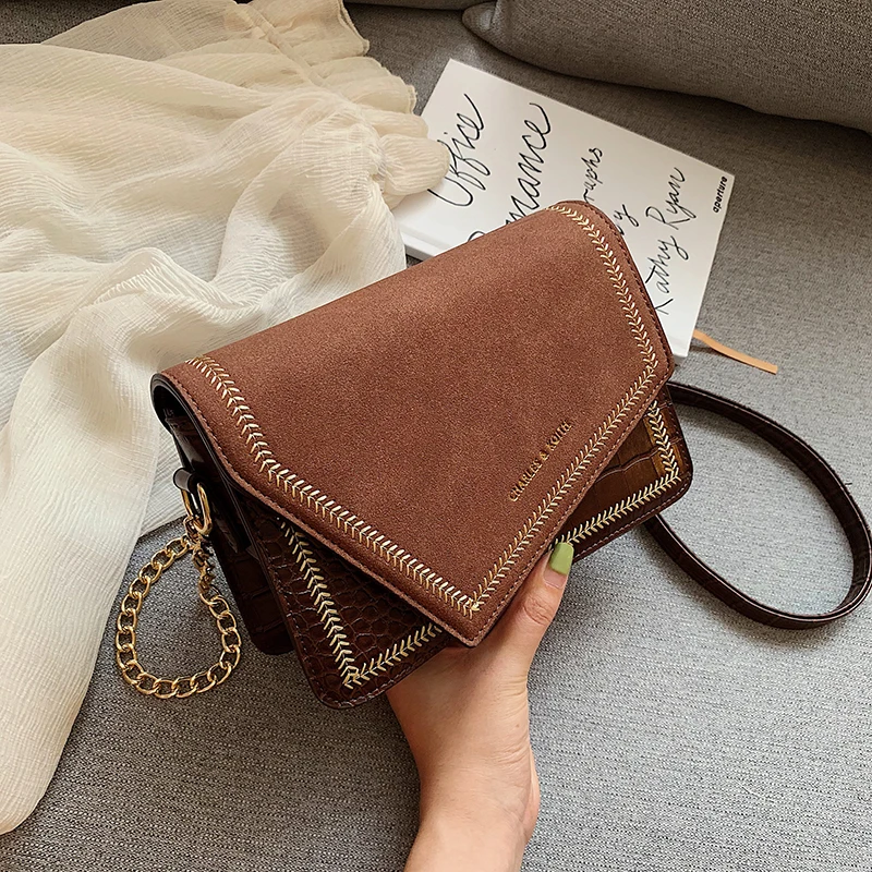 

Scrub Leather Crossbody Bags for Women 2019 Brand Designer Chain Women Shoulder Messenger Bag Female Luxury Handbags and Purses