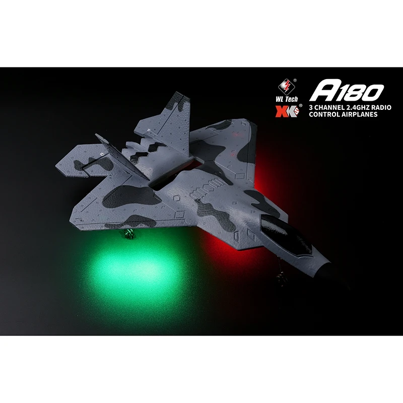 WLTOYS 2 4G планер самолёт бесщеточный мотор A180 F22 трехканальная камера 3D/6G гироскоп с