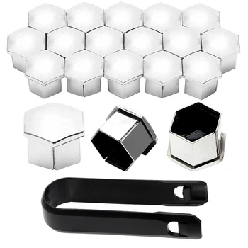 

For Citroen C4l C5 C2 Car Wheel Nut Caps Car Cap Decor for Peugeot 207 301 307 308 408 508 3008 Auto Hub Screw Cover 16Pieces
