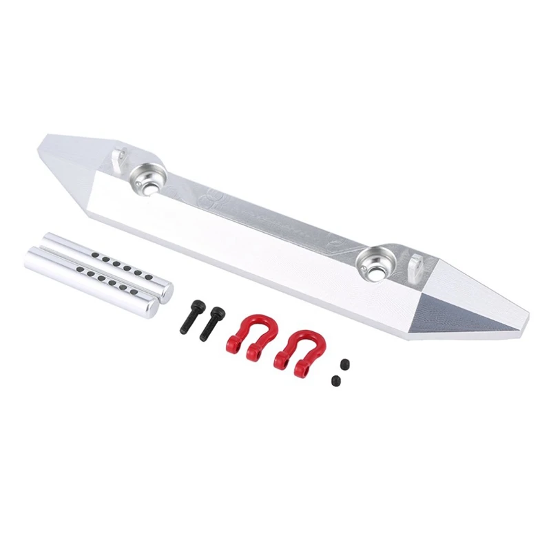 

Hot-Climbing Car RC Aluminum Front Bumper with Metal Tow Hook Trail Crawler Upgrade Parts for Traxxas4 Trx-4