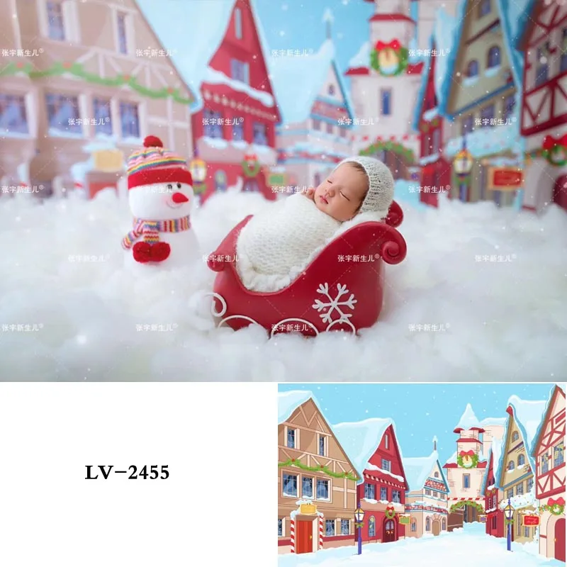 Виниловые фоны для фотосъемки Рождественский фон 5 х7 футов детской фотостудии