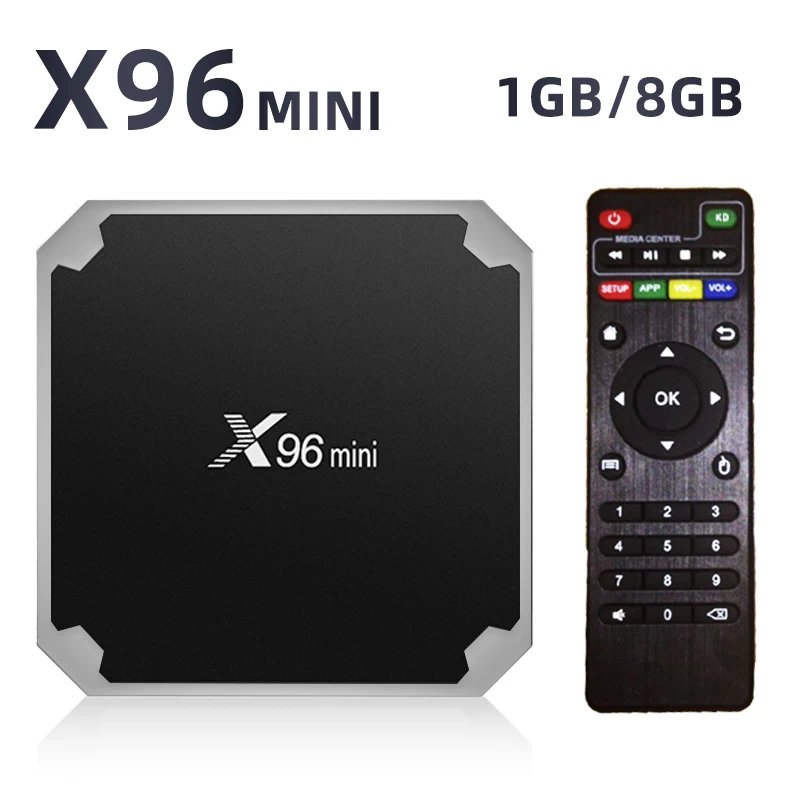 1G 8GB Android ТВ приставка X96 Мини Android 7,1 Смарт ТВ приставка X96 мини 2 Гб 16 Гб Amlogic S905W четырехъядерный 2,4 ГГц WiFi Android 9,0 1Гб 8Гб ТВ приставка - Color: 1G 8GB