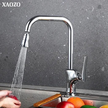 

Faucets Kitchen Mixer Single Handle Single Hole 360 degree rotat Kitchen Faucet Mixer Sink Tap Kitchen Faucet spary brass chorme
