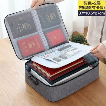 

to receive a package of household family multilayer high-capacity multi-function card package certificate file bag