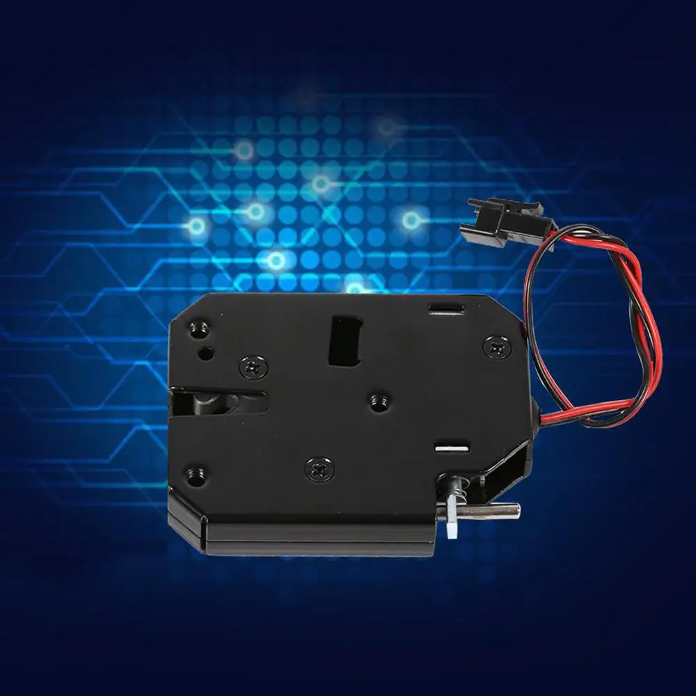 DC 12V 2A электромагнитный электрический контроль шкафа ящик замок для шкафчиков защелка из углеродистой стали черный