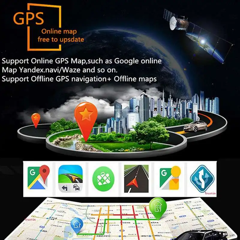 Android 8,1 автомобиля gps стерео проигрыватель 10,1 дюймов 1080P bluetooth Сенсорный экран/Indash мультимедийное радио/Wi-Fi USB/A2DP BT Музыка
