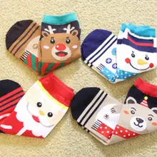 1 пара, рождественские хлопковые носки длиной по щиколотку для женщин и девочек, рождественские носки с оленем, снеговиком, снежинками, носки в подарок, Sokken