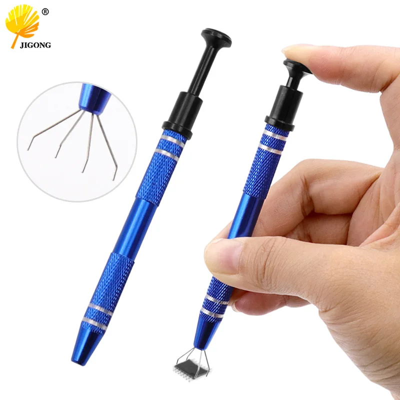 IC Extraction Tool Mobile Phone Computer Electronic Components Grabber Cotton Picker Computer Chip Tweezers Polishing Tool