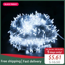 JSEX светодиодный светильник-гирлянда Сказочный светильник s водонепроницаемый гирлянда праздничный светильник ing Крытый Открытый год украшение дома свадебный светильник ing