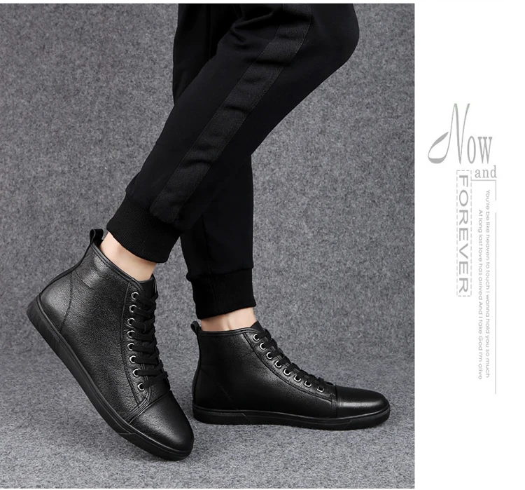 Мужская обувь для взрослых; большие размеры 46-12; высокие кроссовки; мужские теплые зимние дизайнерские туфли из натуральной кожи; роскошная мужская обувь