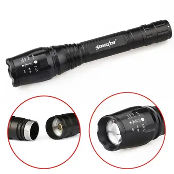 

T6 Tactical Military LED Flashlight Torch 3000LM Zoomable 5-Mode For 18650