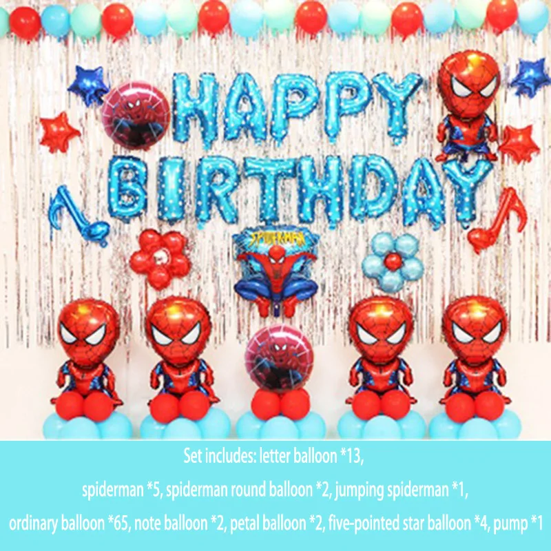 Marvel Мстители игрушки Человек-паук Капитан Америка детские украшения на день рождения праздник алюминиевая пленка воздушные шары 2A02 - Цвет: 07