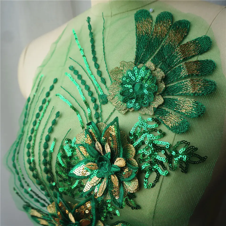 FINGERINSPIRE V-Neck Rhinestone Applique - Sew-on Crystal Decor For Wedding Dresses, Belts & Headpieces