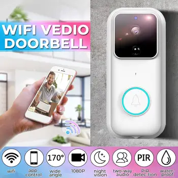 

B60 Smart Doorbell Camera Wifi Wireless Call Intercom Video-Eye for Apartments Door Bell Ring for Phone Home Security Cameras