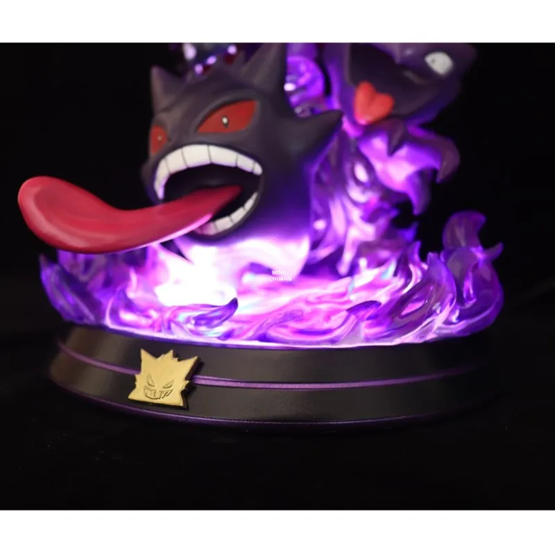 " Аниме моделирование статуя животного со светодиодный светильник бюст Gengar полная длина портретное украшение GK фигурка игрушка коробка 21 см V681