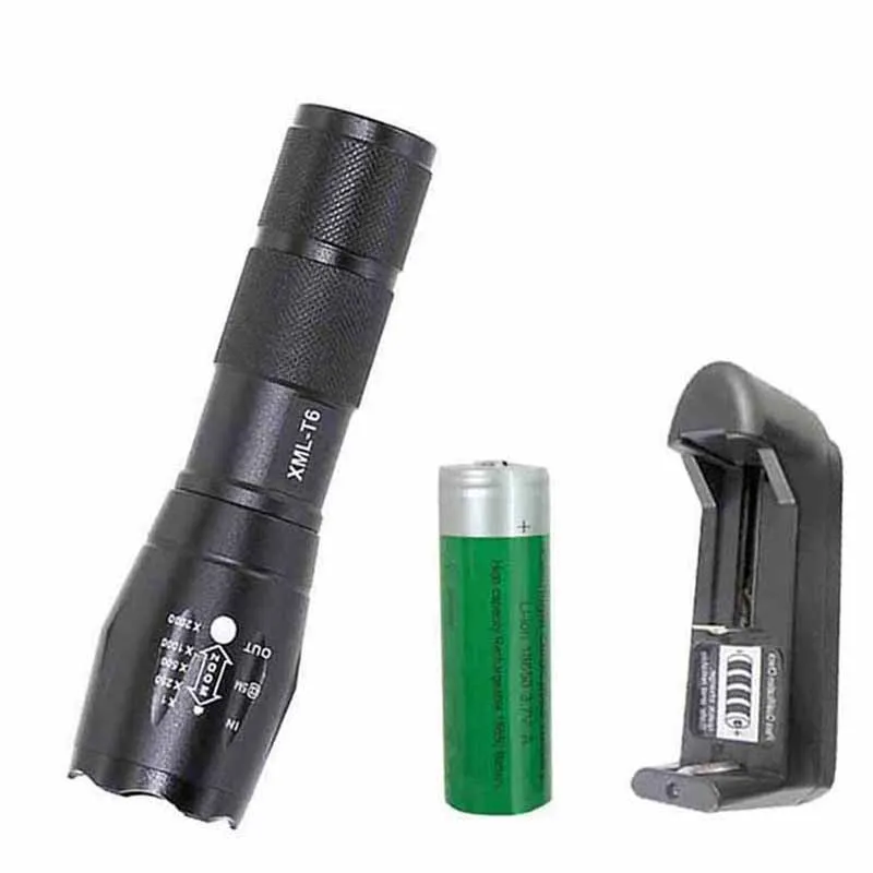 EBUYFIRE светодиодный фонарик с высокой яркостью мини E17 18650 батареей XM L T6 5 режимный