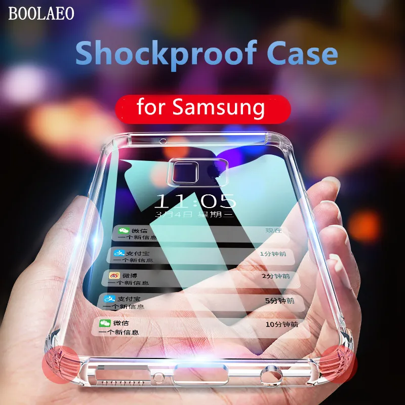 

Airbag Shockproof Case for Samsung Galaxy S10 plus lite S10e S8+ S9+ Soft Silicone Transparent Phone Cases for Samsung A7 A9 J6 A6 A8 J4 Plus J3 2018 A6S A8S A9S Back Cover Anti-Knock Capa