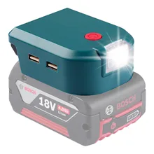 

1PC Portable Power LED Work Light 2 USB Port Battery Adapter For MAK 14.4-20V ADP05 ULE07BD/ULE07BS Lithium Battery Adapter