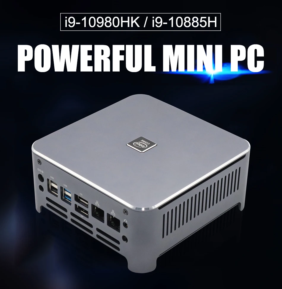 Eglobal 10 го поколения Core i9 10980HK i7 10750H мини ПК 2 LAN Windows * DDR4 NVMe игровой компьютер DP HDMI Type C