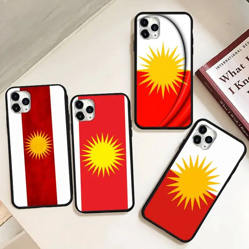 

Yazidis Flag Phone Case for iPhone 11 12 mini pro XS MAX 8 7 6 6S Plus X 5S SE 2020 XR