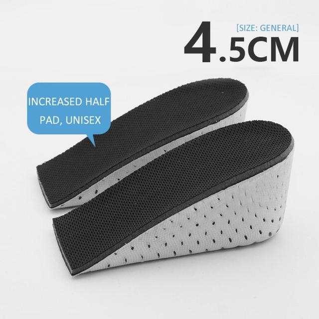 Lifts Shoe Pads Insoles 1Pair Of Height Increase Insole Heel Pad Lifting Inserts Memory Foam 1.5/2.5/3.5/4.5Cm Unisex