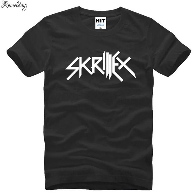 New Skrillex T Shirt Men Fashion Rock Band Hip Hop Printed